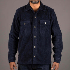 IndigoferaWebster Chemise Dobby Cord bleuChemiseBritish Parts Lucerne