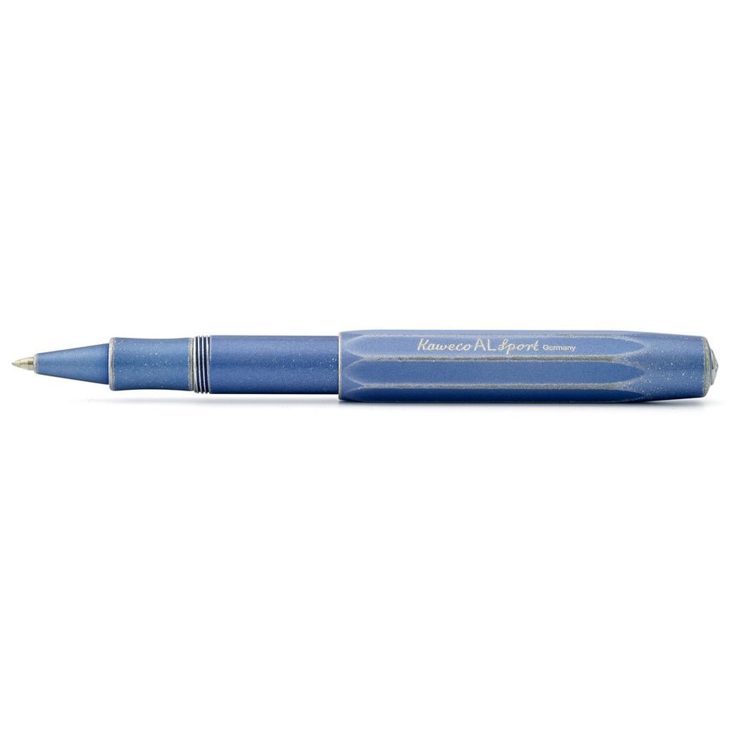 Stylo roller Kaweco AL Sport Stonewashed Blue Instruments d'écriture British Parts Lucerne