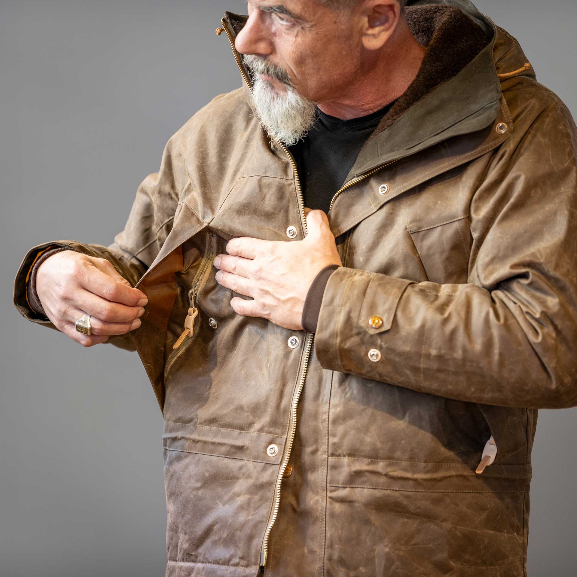 Manifattura CeccarelliMountain Jacket 7003 - WX Dark Tan (Fleece Lining)VestesBritish Parts Luzern