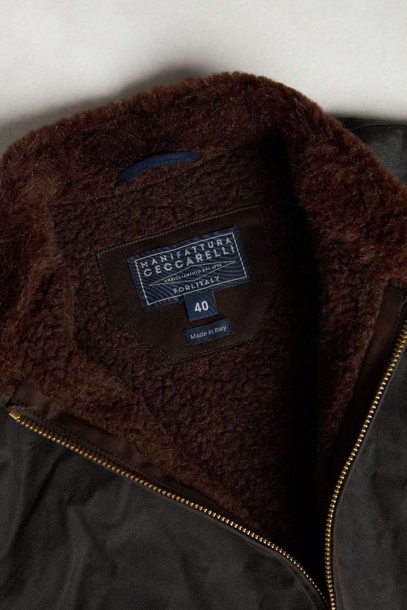 Manifattura CeccarelliMountain Wax vert foncéVesteBritish Parts Luzern