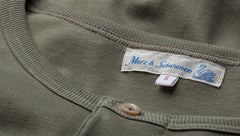 Merz b. Schwanen206 Chemise à col boutonné olive (Army)HenleyBritish Parts Luzern