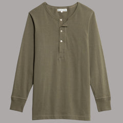 Merz b. Schwanen206 Chemise à col boutonné olive (Army)HenleyBritish Parts Luzern