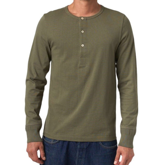 Merz b. Schwanen206 Chemise à col boutonné olive (Army)HenleyBritish Parts Luzern