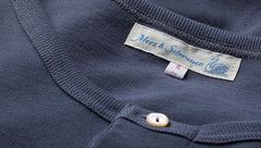 Merz b. Schwanen206 Chemise à col boutonné bleu encreHenleyBritish Parts Lucerne