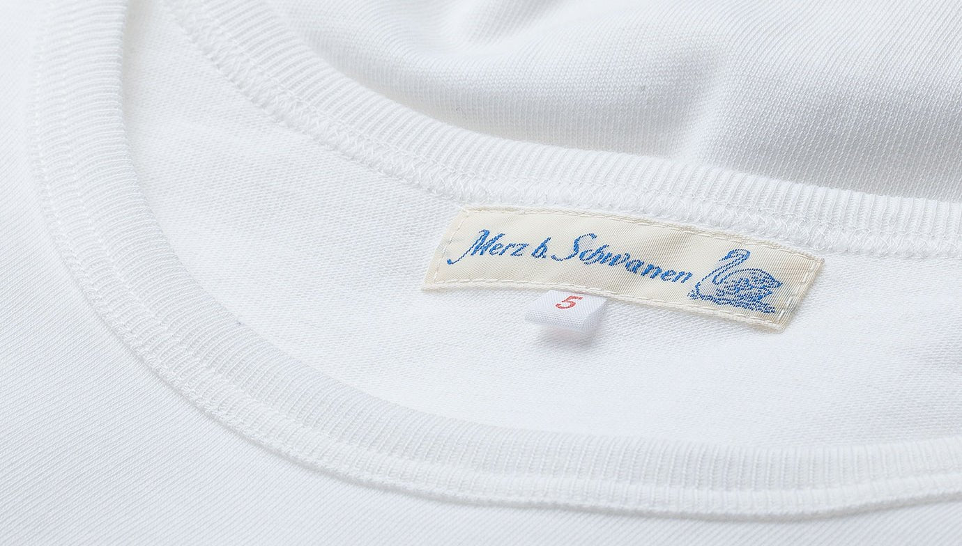 Merz b. SchwanenT-shirt classique à col rond 215 blancT-shirtBritish Parts Luzern