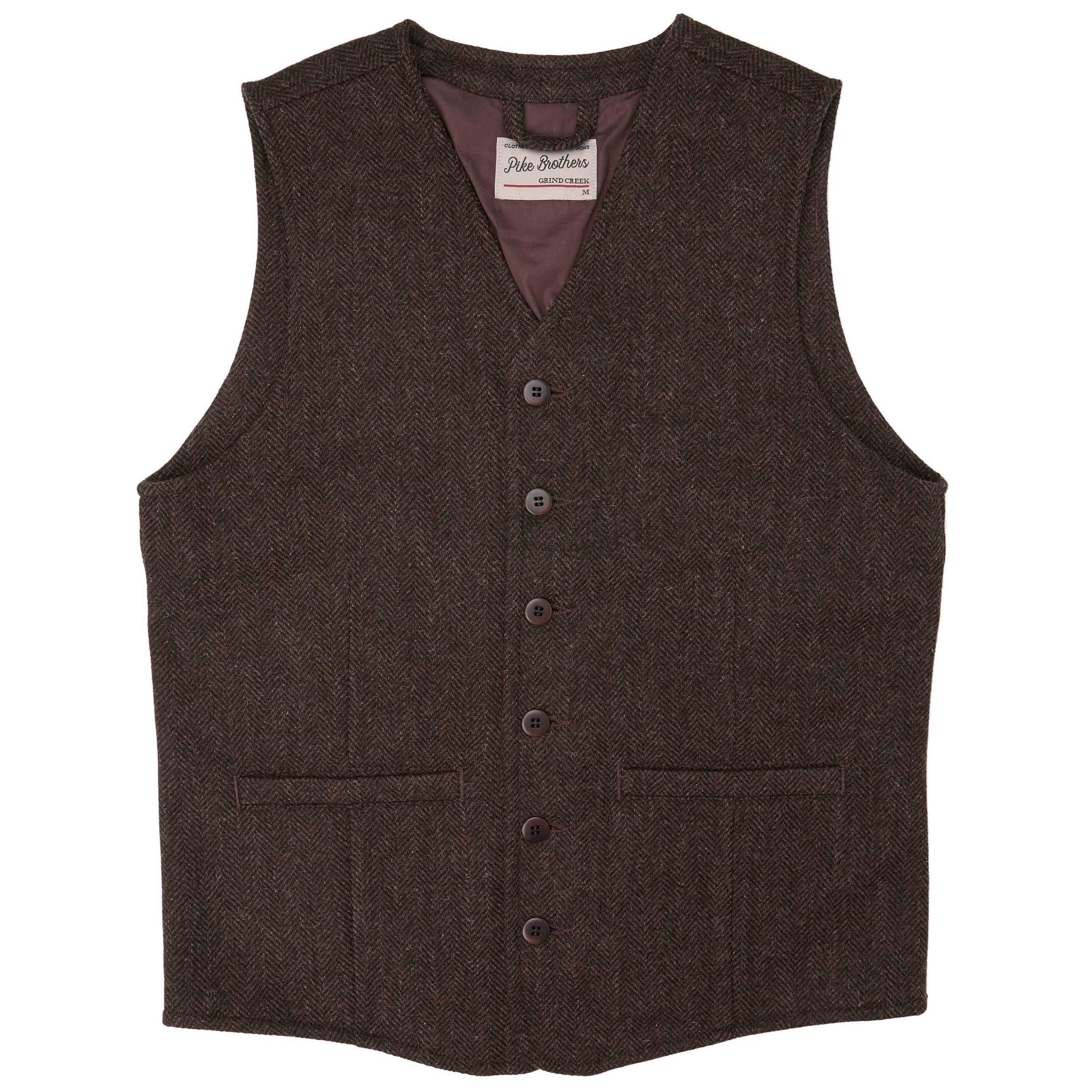Pike Brothers1905 Hauler Vest Upland BrownGiletsBritish Parts Luzern