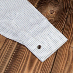 Pike Brothers1923 Buccanoy Shirt Lin Blanc BleuChemiseBritish Parts Lucerne