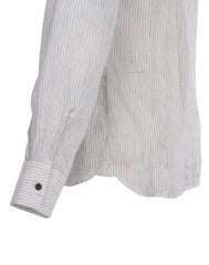 Pike Brothers1923 Buccanoy Shirt Lin Blanc BleuChemiseBritish Parts Lucerne