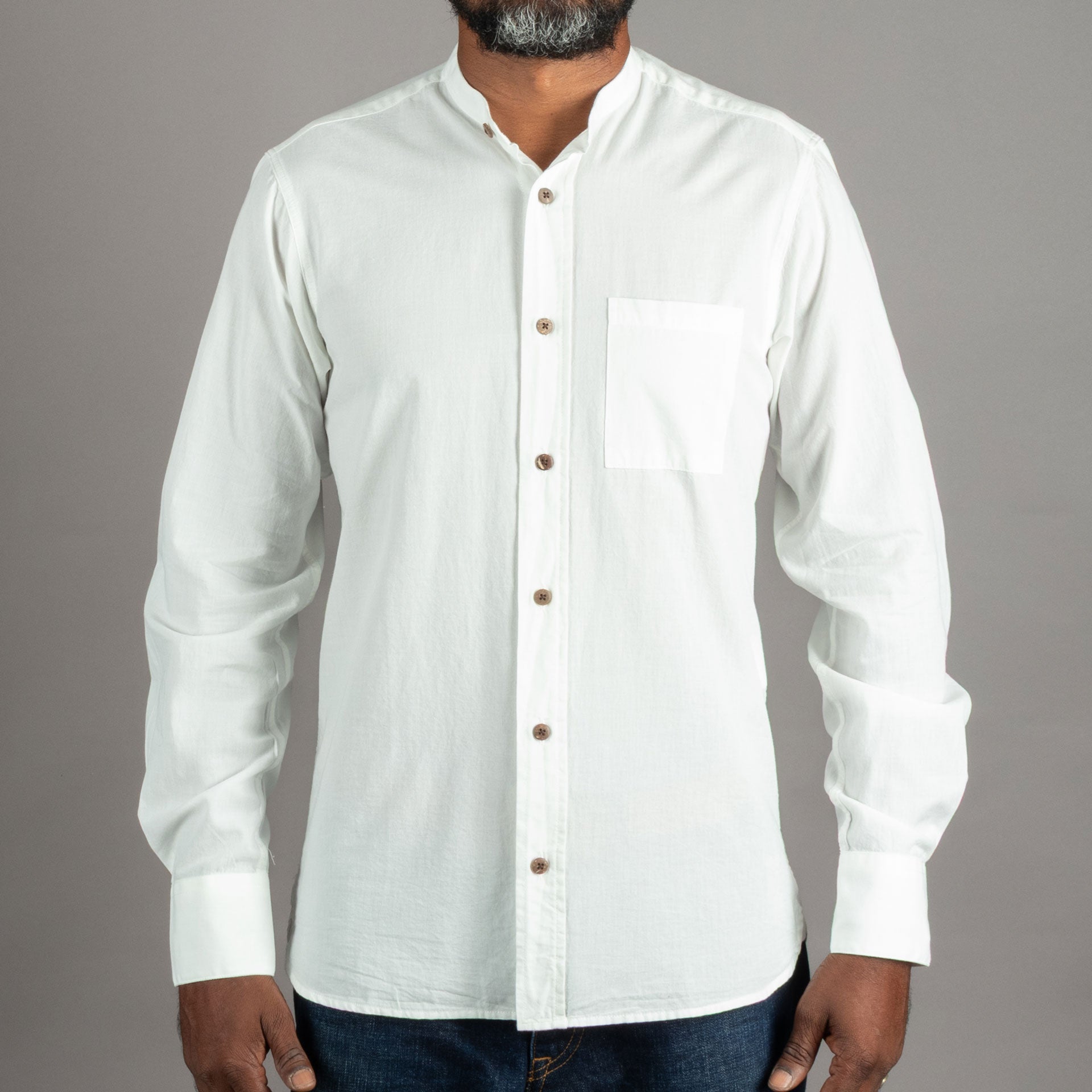 Pike Brothers1923 Buccanoy Shirt White ChambreyChemiseBritish Parts Lucerne