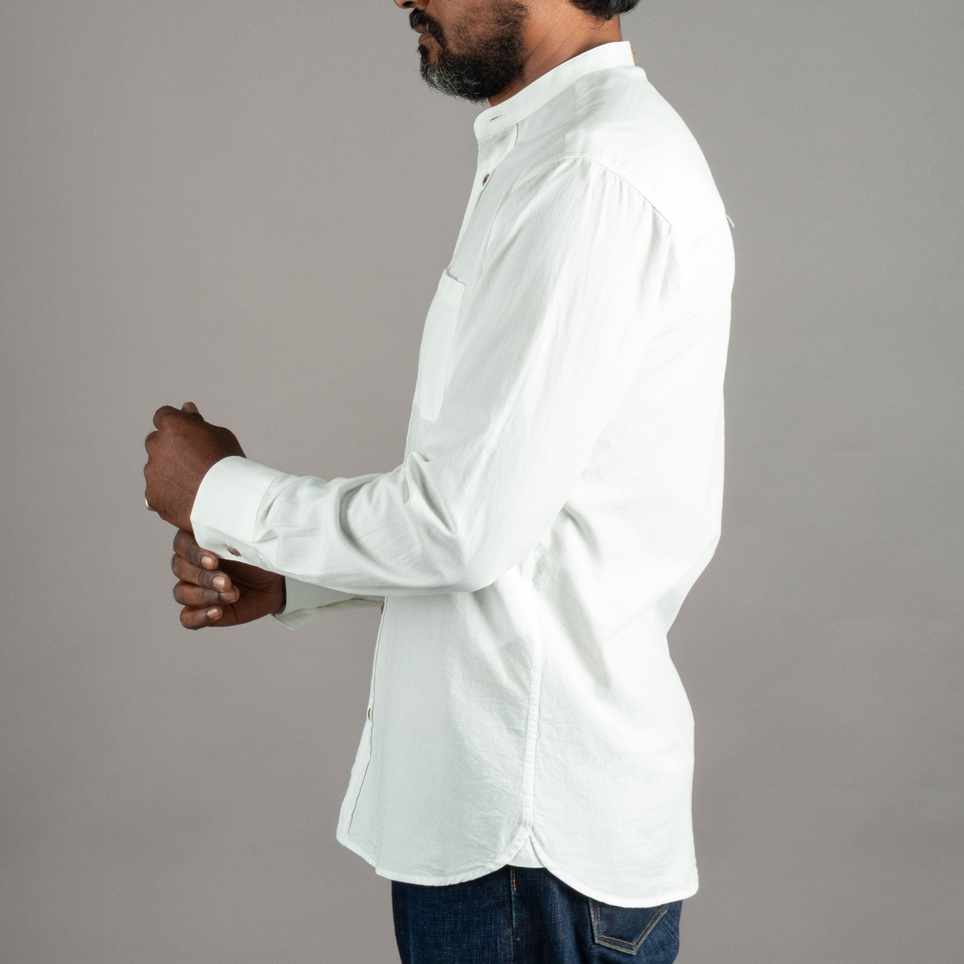 Pike Brothers1923 Buccanoy Shirt White ChambreyChemiseBritish Parts Lucerne