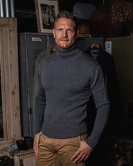 Pike Brothers1923 Turtle Neck Sweater grisPulloverBritish Parts Luzern