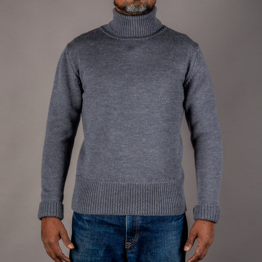 Pike Brothers1923 Turtle Neck Sweater grisPulloverBritish Parts Luzern