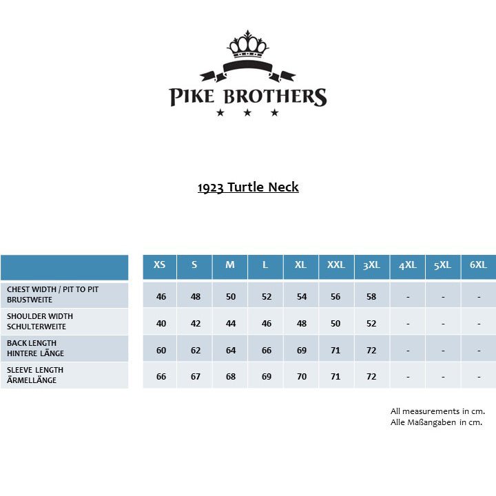 Pike Brothers1923 Turtle Neck Sweater noirPulloverBritish Parts Luzern