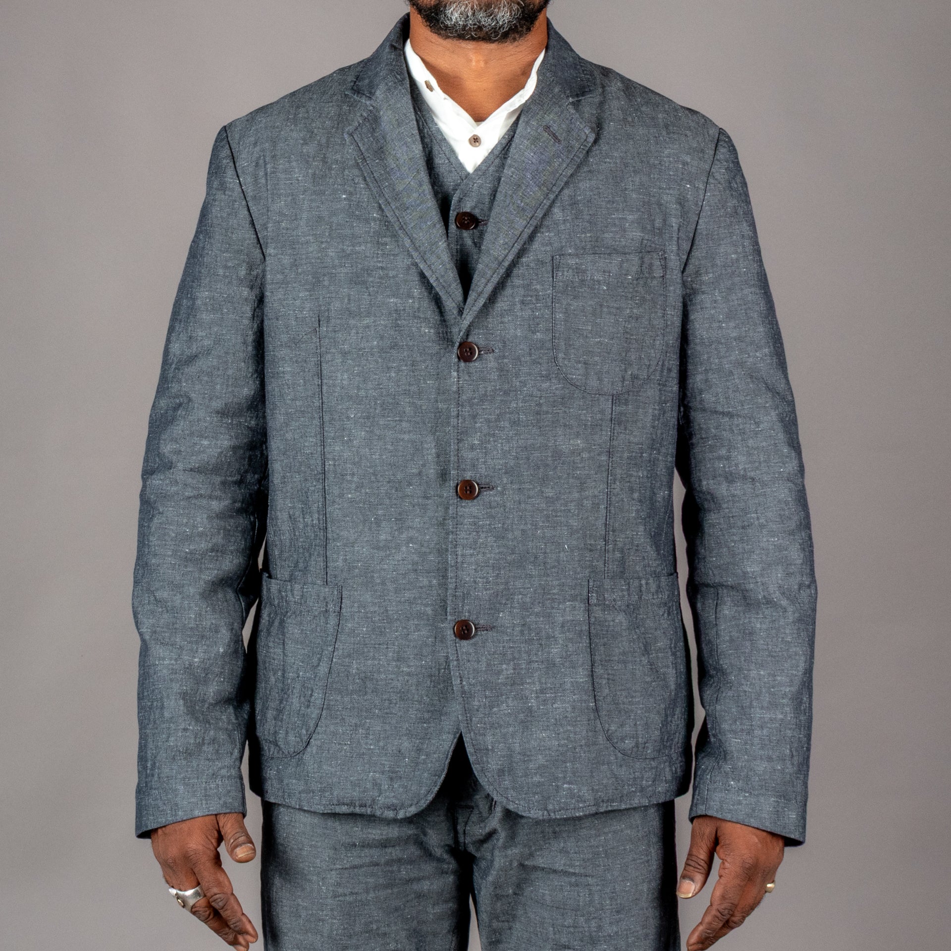 Pike Brothers1927 Harvester Jacket Smoke GreyVestesBritish Parts Luzern