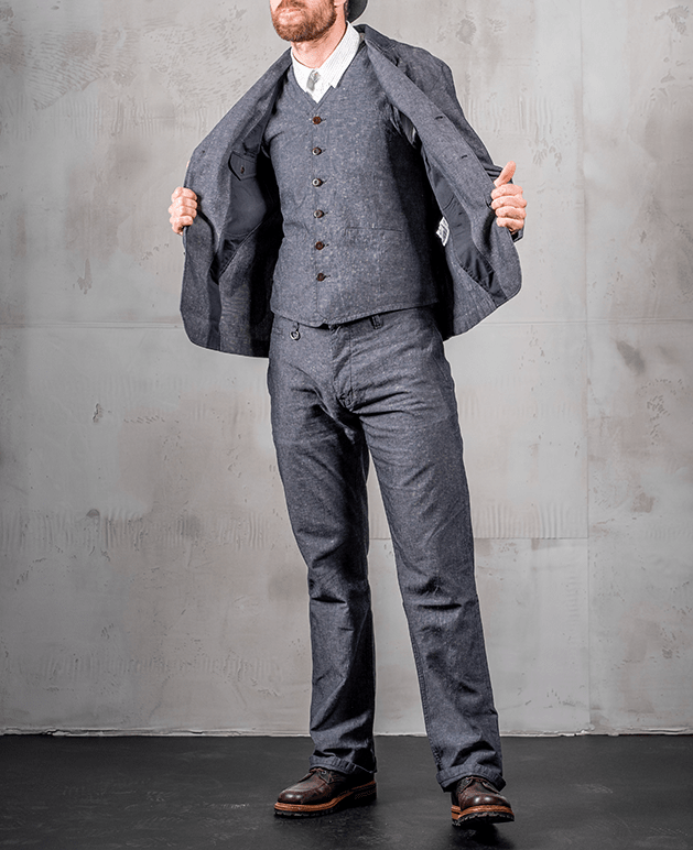 Pike Brothers1927 Harvester Jacket Smoke GreyVestesBritish Parts Luzern