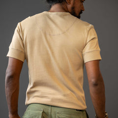 Pike Brothers1927 Chemise Henley à manches courtes Mojave beigeHenleyBritish Parts Luzern