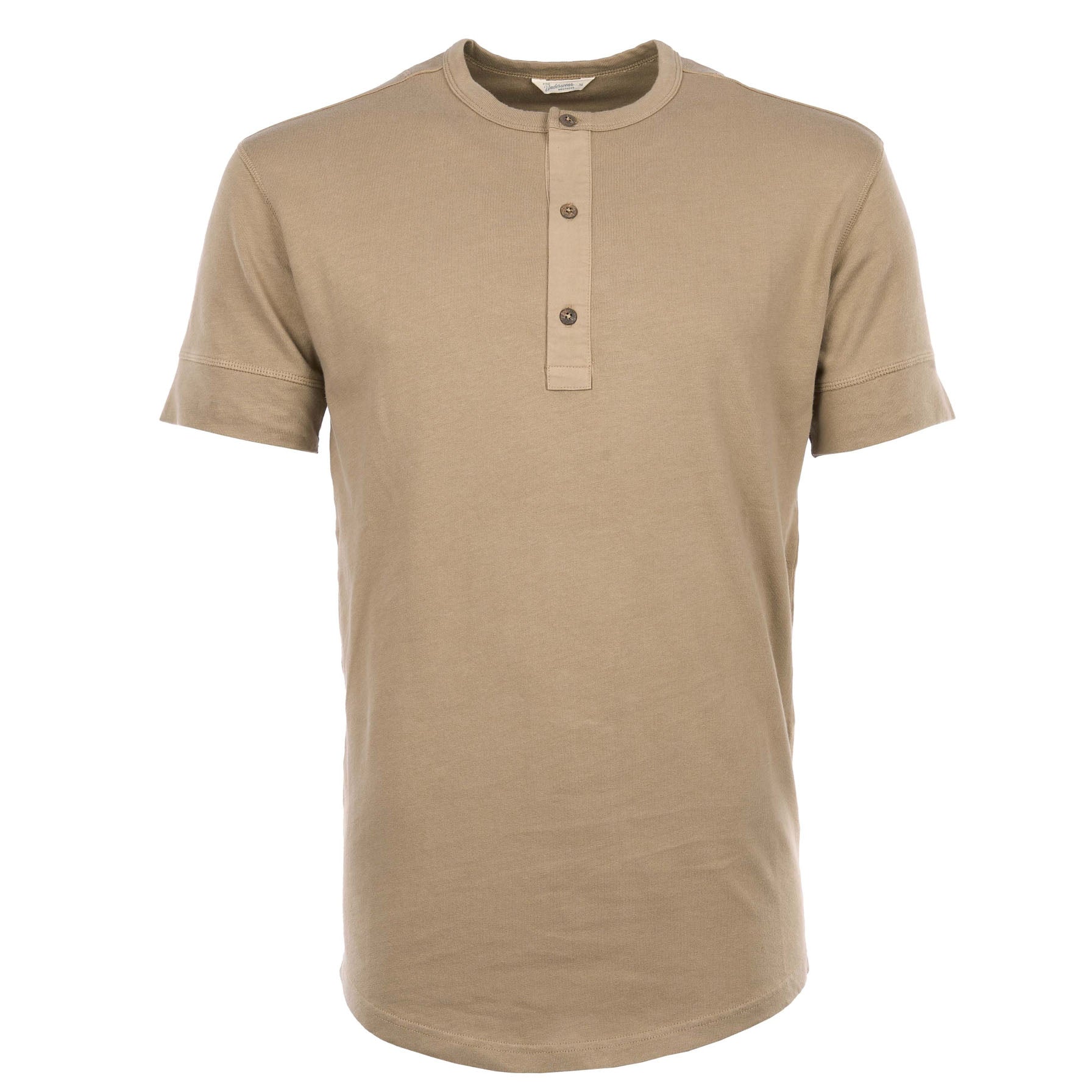 Pike Brothers1927 Chemise Henley à manches courtes Mojave beigeHenleyBritish Parts Luzern