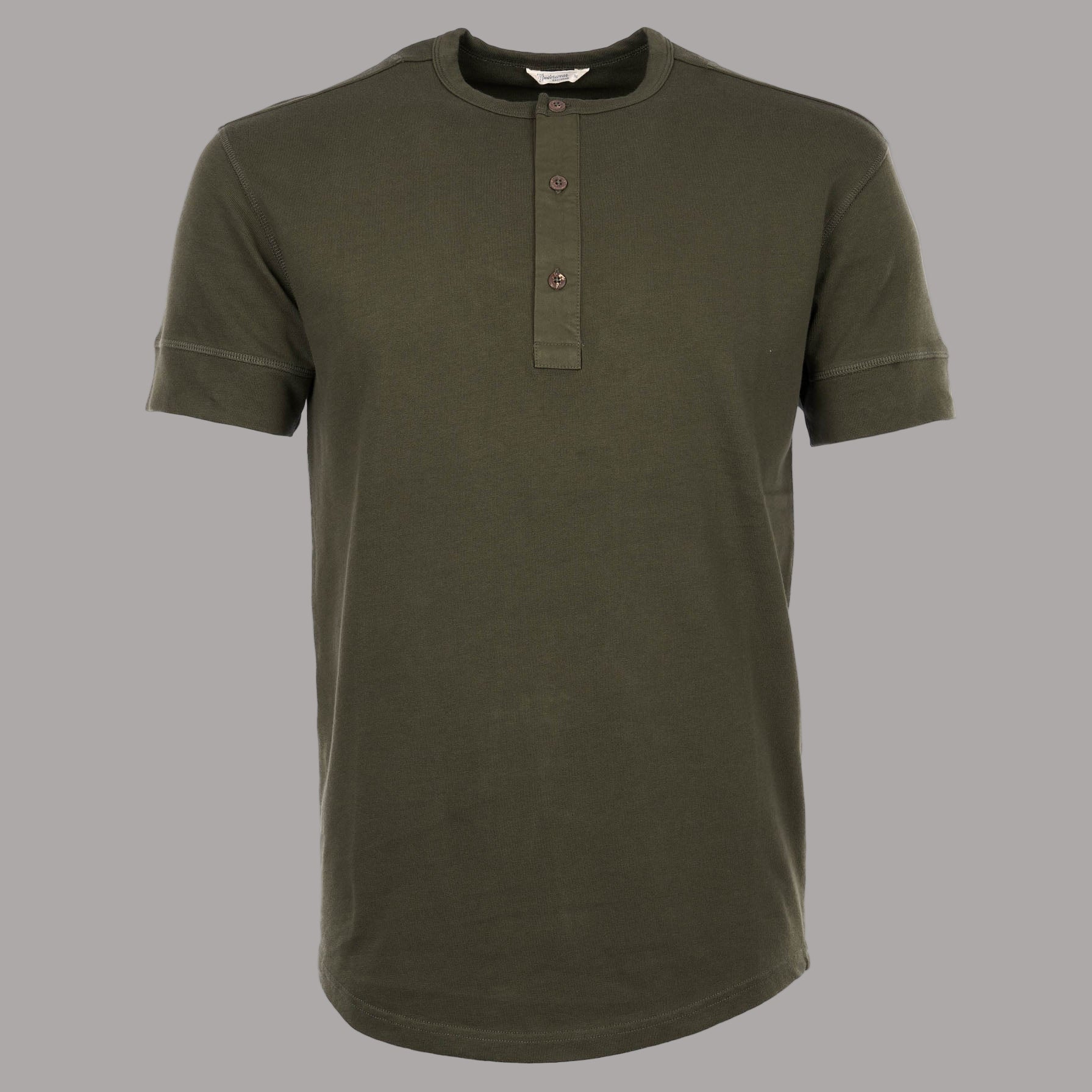 Pike Brothers1927 Chemise Henley manches courtes Mojave greenHenleyBritish Parts Luzern