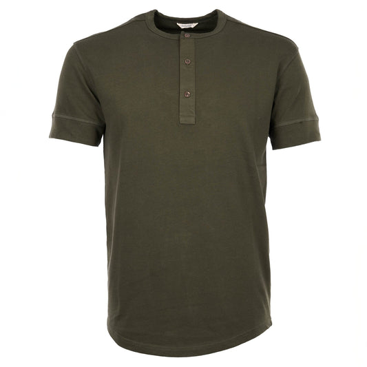 Pike Brothers1927 Chemise Henley manches courtes Mojave greenHenleyBritish Parts Luzern