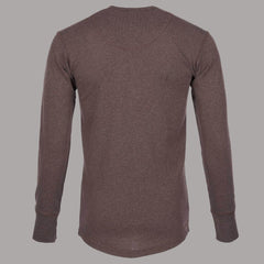 Pike Brothers1927 Henley Shirt manches longues brown melangeHenleyBritish Parts Luzern