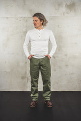 Pike Brothers1927 Chemise Henley manches longues écruHenleyBritish Parts Luzern