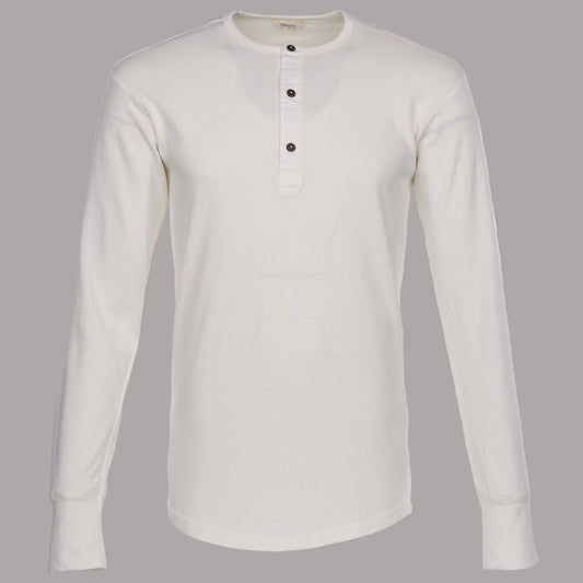 Pike Brothers1927 Chemise Henley manches longues écruHenleyBritish Parts Luzern