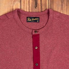 Pike Brothers1927 Chemise Henley à manches longues grenat rougeHenleyBritish Parts Luzern