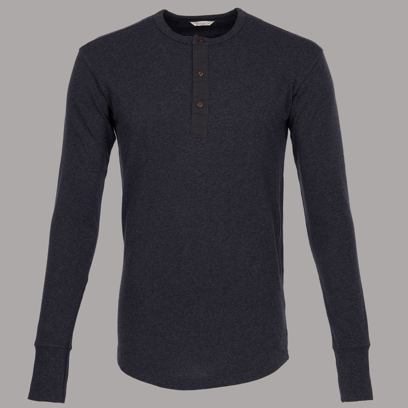 Pike Brothers1927 Chemise Henley à manches longues Iron GreyHenleyBritish Parts Luzern