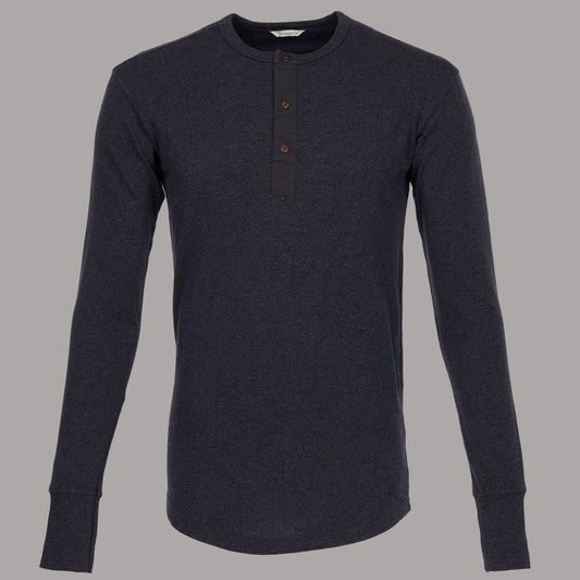 Pike Brothers1927 Chemise Henley à manches longues Iron GreyHenleyBritish Parts Luzern