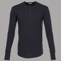 Pike Brothers1927 Chemise Henley à manches longues Iron GreyHenleyBritish Parts Luzern