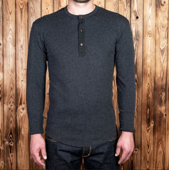 Pike Brothers1927 Chemise Henley à manches longues Iron GreyHenleyBritish Parts Luzern
