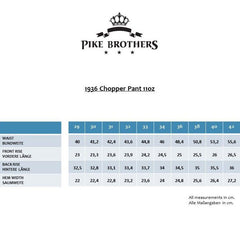Pike Brothers1936 Chopper Pant 11ozPantalonsBritish Parts Luzern