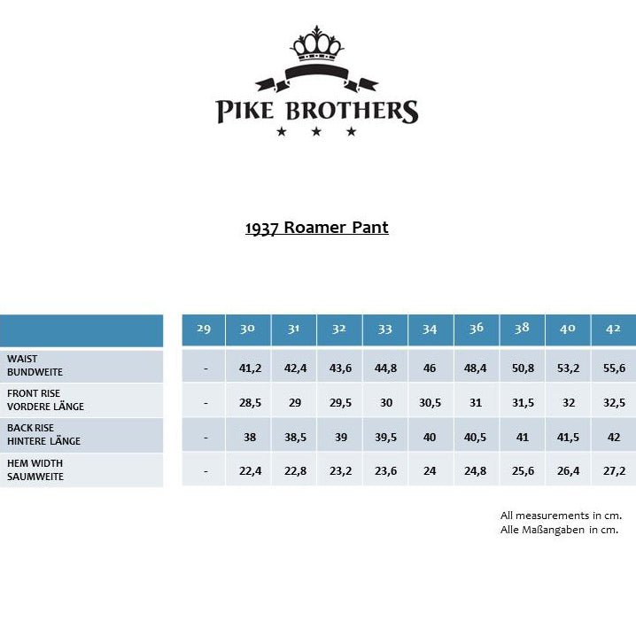 Pike Brothers1937 Roamer Pant Dark Indigo Blue 11ozPantalonsBritish Parts Luzern