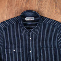 Pike Brothers1937 Roamer Shirt Blue Wabash DenimChemiseBritish Parts Lucerne