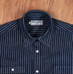 Pike Brothers1937 Roamer Shirt Blue Wabash DenimChemiseBritish Parts Lucerne