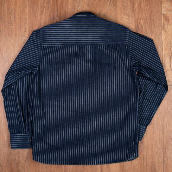 Pike Brothers1937 Roamer Shirt Blue Wabash DenimChemiseBritish Parts Lucerne