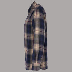 Pike Brothers1937 Roamer Shirt Flannel Blue Beige CheckChemiseBritish Parts Luzern