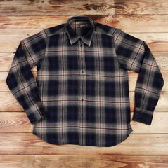 Pike Brothers1937 Roamer Shirt Flannel Blue Beige CheckChemiseBritish Parts Luzern