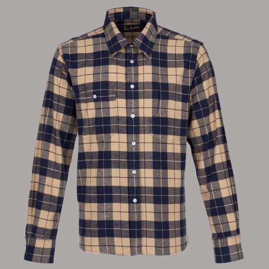 Pike Brothers1937 Roamer Shirt Flannel BlueChemiseBritish Parts Luzern