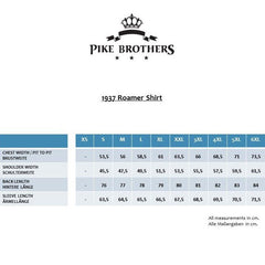 Pike Brothers1937 Roamer Shirt Flannel BlueChemiseBritish Parts Luzern