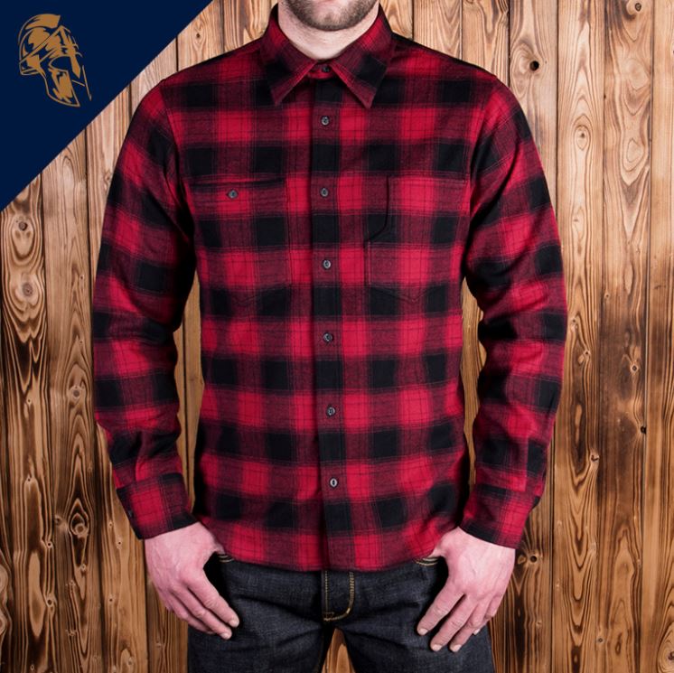 Pike Brothers1937 Roamer Shirt Flannel Red CheckChemiseBritish Parts Luzern