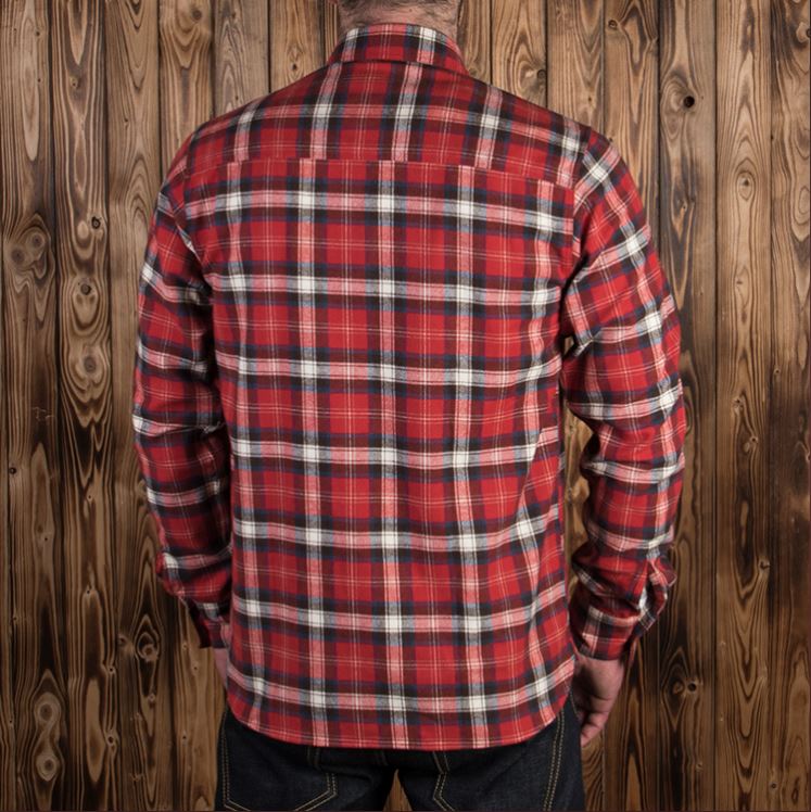 Pike Brothers1937 Roamer Shirt Flannel RedChemiseBritish Parts Luzern