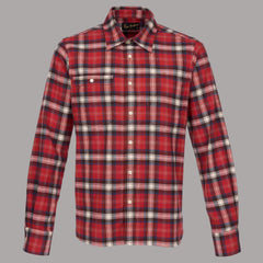 Pike Brothers1937 Roamer Shirt Flannel RedChemiseBritish Parts Luzern