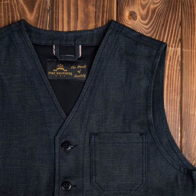 Pike Brothers1937 Roamer Vest 11oz MetalGiletsBritish Parts Luzern