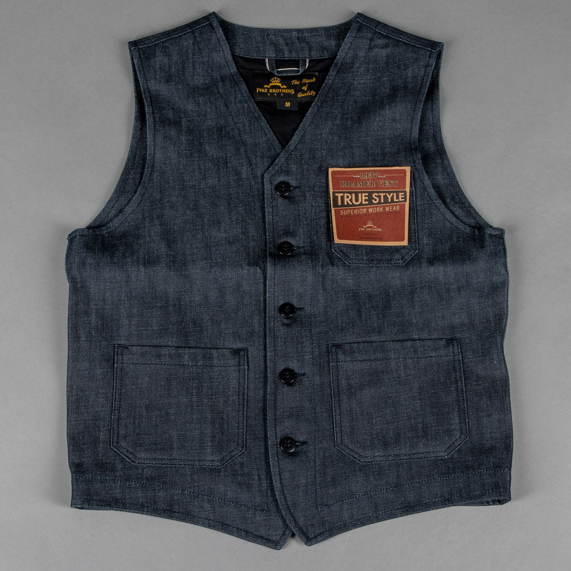 Pike Brothers1937 Roamer Vest 11oz MetalGiletsBritish Parts Luzern