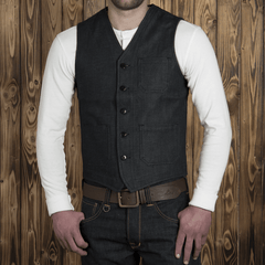 Pike Brothers1937 Roamer Vest 11oz MetalGiletsBritish Parts Luzern