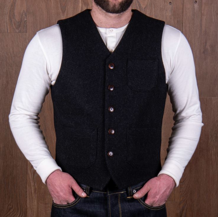 Pike Brothers1937 Roamer Vest Beaver BlackGiletsBritish Parts Luzern
