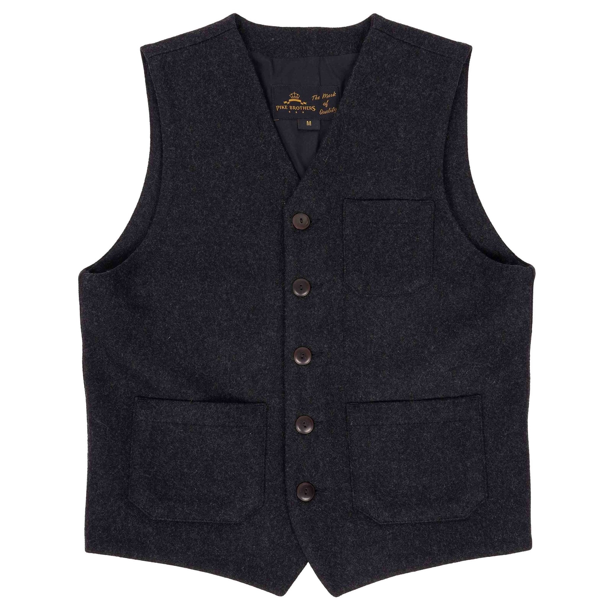 Pike Brothers1937 Roamer Vest Beaver BlackGiletsBritish Parts Luzern