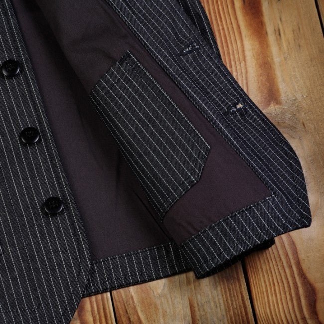 Pike Brothers1937 Roamer Vest Blue WabashGiletsBritish Parts Luzern