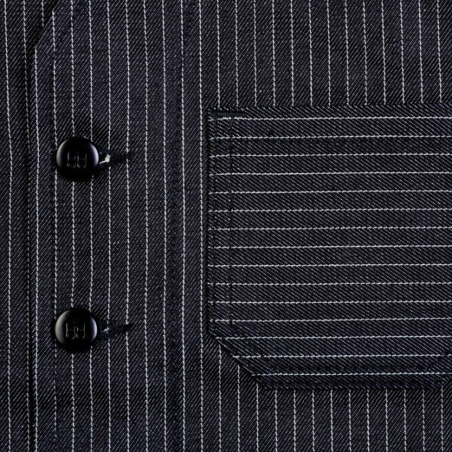 Pike Brothers1937 Roamer Vest Blue WabashGiletsBritish Parts Luzern